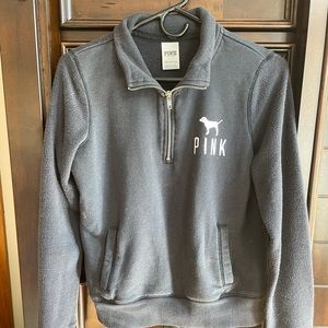 VS PINK Quarter Zip Sweater